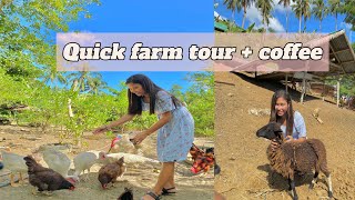 Farm Tour plus having Coffee ☕️ in the Countryside [upl. by Iem481]