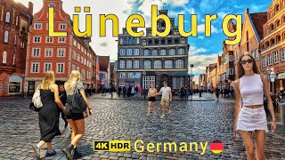 Lüneburg Germanywalking tour in the old and sung city in Germany 4k HDR [upl. by Hartman843]