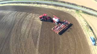 Quadtrac 550 and Horsch 12 metre sprinter drill [upl. by Popelka815]