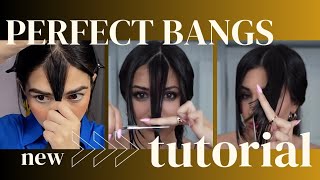 How to Cut Front Bangs  Easiest Self Cutting Change your style [upl. by Griffiths]