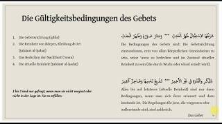 Maliki Fiqh Basics 11  Gebet  Voraussetzungen [upl. by Arielle748]