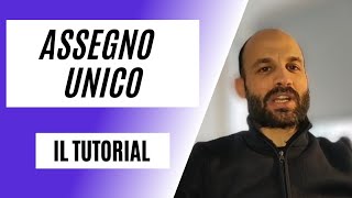 ASSEGNO UNICO E UNIVERSALE il TUTORIAL ESTREMO [upl. by Corrine601]