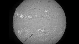 Hydrogen alpha images from a spectroheliograph [upl. by Nnyroc24]