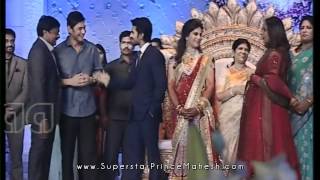 Superstar Mahesh and Namrata at Ram Charan  Upasana Reception [upl. by Redle]