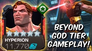 5 Star Hyperion Beyond God Tier Act 6 amp Variant Gameplay 2019  Marvel Contest of Champions [upl. by Akilak]