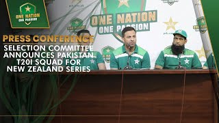 Press Conference  Selection Committee Announces Pakistan T20I Squad for New Zealand Series  MA2A [upl. by Mehalek870]