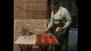 Gypsum cast in urethane molds diy making cultured stone [upl. by Vonni146]