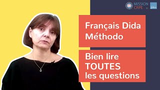 MissionCRPE  Francais  Methodo Didactique partie 2 [upl. by Kimmi]