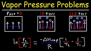 Vapor Pressure  Normal Boiling Point amp Clausius Clapeyron Equation [upl. by Eadrahs24]