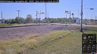 MOKAN Railcams Springfield Missouri BNSF Thayer North Subdivision MP 20470 RECURRENT STREAM [upl. by Aihsas]