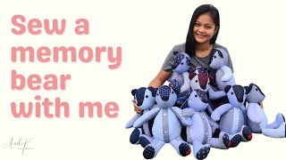 Memory Bear Sew with me [upl. by Deth]