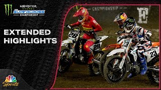 Supercross 2024 EXTENDED HIGHLIGHTS Round 4 in Anaheim  12724  Motorsports on NBC [upl. by Enhpad694]