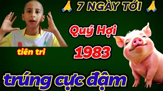 TRỜI THƯƠNG NGƯỜI ĂN Ở PHÚC PHẦN QUÝ HỢI 1983 VẬN ĐỎ HƠN SON  7 NGÀY CUỐI THÁNG 3 ÂM TRÚNG CỰC ĐẬM [upl. by Kersten]