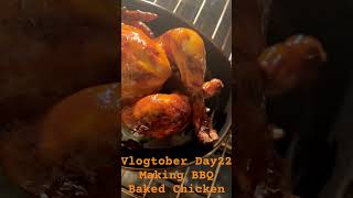 Making BBQ Baked Chicken For Dinner shorts food foodie cooking vlogtober2024 chicken [upl. by Nwahsad]