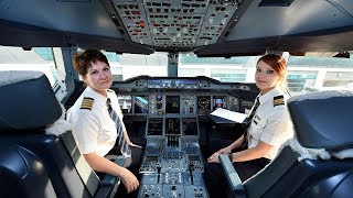 Emirates Superwomen Airbus A380 Flight to San Francisco  International Womens Day 2018 [upl. by Ssitnerp]