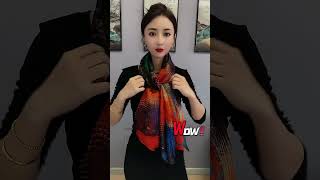 How to wear a scarf How to tie a scarf  Trending Scarf Styles Ep2141123 scarf tieatie scarftie [upl. by Cioban]