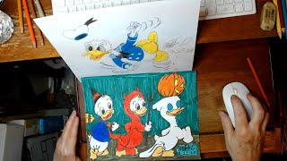 Live Art Tonight I Draw Walt Disneys DonaldDuck Live [upl. by Lucie]