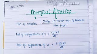 Chemical kinetics  Formula  Class 12 Chemistry Class11and12th [upl. by Traggat]