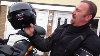 GIVI Flip Front Helmet HPS X08 Review mark savage [upl. by Koerner]