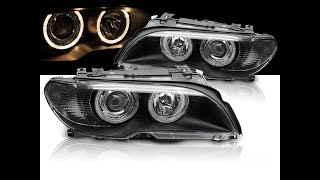 XENON HEADLIGHTS fits BMW E46 COUPE  CABRIO  LPBMP2 [upl. by Anidualc]