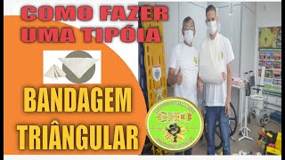 COMO USAR BANDAGEM TRIÂGULAR FANZENDO UMA TIPÓIA [upl. by Guerra802]