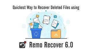 How to Recover Deleted Files on Windows using Remo Recover 60 [upl. by Retsae]