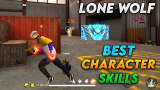 Lone Wolf Best Character Skills In Free Fire In Telugu [upl. by Ynaffat]