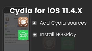 Install Cydia Add Cydia Sources and Install NGXPlay on iOS 114Works on iOS 114  iOS 1141 [upl. by Alidia]