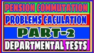 COMMUTATION VALUE OF PENSION calculate pension commutation [upl. by Carlynn546]