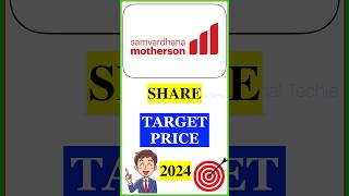 Samvardhana Motherson Share Target Price 2024 mothersumistocklatestnews [upl. by Enailil]