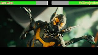 AntMan vs Yellowjacket with Healthbars  Helicopter Fight [upl. by Deryl]