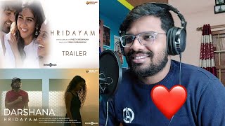 Hridayam  Official Trailer amp Darshana Song Reaction Pranav  Kalyani  Darshana  Vineeth  Hesham [upl. by Ayotas]