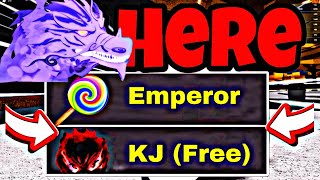 KJ amp CHILD EMPEROR UPDATE is HERE Update LEAKS amp DATE  The Strongest Battlegrounds Update [upl. by Ecarg]