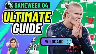 FPL GW4 ULTIMATE GUIDE  WHEN TO WILDCARD ✅  Fantasy Premier League 20242025 [upl. by Biegel]