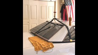 Mercedes 500SL Hard Top Removal Using Fritzi Harness and Hoist [upl. by Aniteb376]