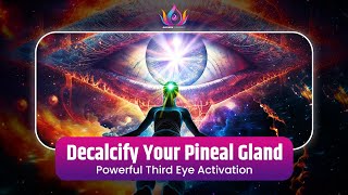 Instantly Decalcify Your Pineal Gland  Awaken Third Eye for Clarity of Thought amp Perception  963Hz [upl. by Laram]