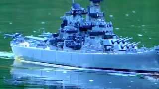 USS MISSOURI BATTLESHIP BB63 RC SCALE MODEL WARSHIPS KRIEGSSCHIFFE USS MISSOURI BB63 MODELSHIPS [upl. by Ydnam]