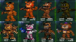 FNaF World  All Freddy Mods FNaF [upl. by Alrahs]