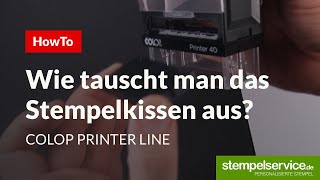 HowTo Stempelkissen austauschen Colop Printer Line [upl. by Aidiruy]