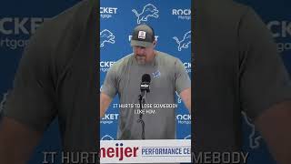 Coach Campbell with an update on Aidan Hutchinson  Detroit Lions shorts [upl. by Atenek238]