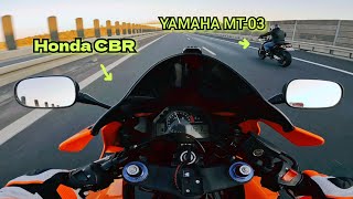 КатаемсяНаслаждаемся☀️ Yamaha MTamp Honda CBR [upl. by Phineas]