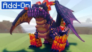 DragonFIRE  TAME and RIDE Dragons ADDON in Your Minecraft Survival Worlds Xbox  PS5  Switch [upl. by Malina]