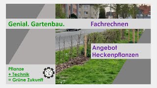 Fachrechnen  Angebot Heckenpflanzen  Tutorial 1 [upl. by Armilla]