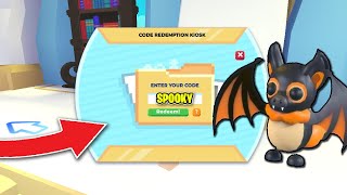 NEW HALLOWEEN Adopt Me Codes on Roblox UPDATE CODES [upl. by Yelrac]