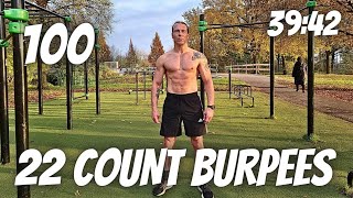 Burning Shouders In The Cold Fall  100 22 Count Burpees  500 Pushups chriscrable4304 [upl. by Olfe]