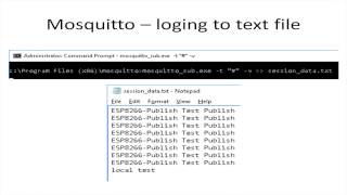 MQTT Mosquitto Win 10 and Micro Python ESP8266 [upl. by Platt]