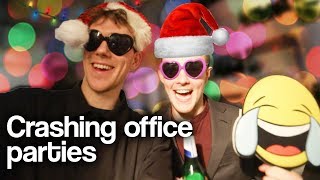 Sneaking into office Christmas parties [upl. by Nodnnarb]