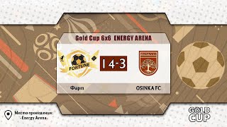 📺 Фарт  OSINKA FC  Gold Cup 6x6 Energy Arena [upl. by Rialcnis]