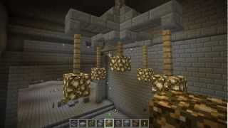 Glowstone Chandelier  Minecraft Quick Play Episode 1 [upl. by Odnamra]