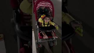 twinrider 🦼 twinbabyvideos baby cute babyhug stroller railgaadi love ♥️🤗👶🏻👶🏻 [upl. by Eelyak]